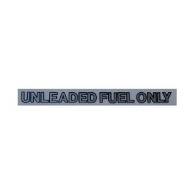 Cadillac Unleaded Fuel Only Black/Silver 4 Inches REPRODUCTION