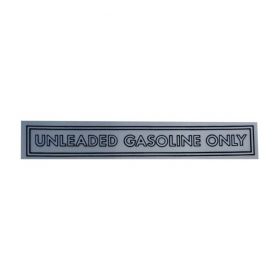 Cadillac Unleaded Fuel Only Black/White 5 Inches REPRODUCTION