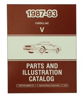 1987 1988 1989 1990 1991 1992 1993 Cadillac Allante Parts And Illustration Catalog [CD] REPRODUCTION Free Shipping In The USA