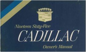 1965 Cadillac Full Line Owners Manual Book REPRODUCTION Free Shipping In The USA