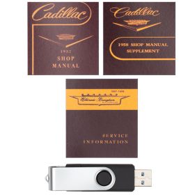 1957 1958 Cadillac Service Manual [USB Drive] REPRODUCTION Free Shipping In The USA