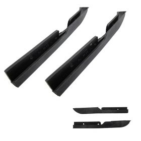 1963 1964 Cadillac (EXCEPT Series 75 Limousine and Commercial Chassis) Lower Corner Gutter Rubber Weatherstrips 1 Pair REPRODUCTION Free Shipping In The USA