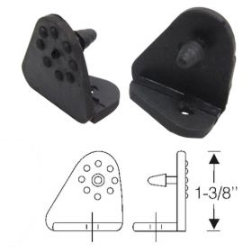 1948 Cadillac (See Details) Hood Corner Rubber Pads 1 Pair REPRODUCTION Free Shipping In The USA 
