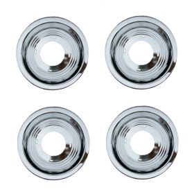 1953 1954 1955 1956 Cadillac Chrome Sabre and Wire Wheel Hub Cap Center Set (4 Pieces) REPRODUCTION Free Shipping In The USA