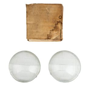 1938 1939 Cadillac (See Details) Glass Headlight Lens 1 Pair NORS Free Shipping In The USA