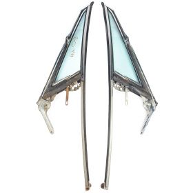 1965 Cadillac Convertible Vent Frame With Glass 1 Pair USED