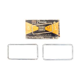 1935 1936 1937 1938 1939 1941 1942 1946 1947 1948 1949 1950 1951 1952 1953 1954 Cadillac Chrome License Plate Frames 1 Pair NORS Free Shipping In The USA