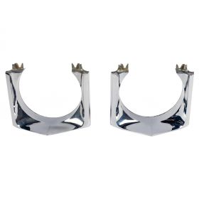 1965 Cadillac (EXCEPT Series 75 Limousine) Chrome Lower Headlight Bezel 1 Pair USED Free Shipping In The USA