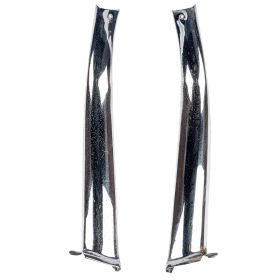 1957 1958 Cadillac Convertible A Pillar Inner Stainless Trim 1 Pair (C Quality) USED Free Shipping In The USA