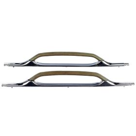 1964 Cadillac (EXCEPT Eldorado) Series 62 Interior Front Door Pull Handle 1 Pair (Olive Green) USED Free Shipping In The USA