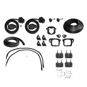 1975 Cadillac Calais and Deville 2-Door Hardtop Coupe Advanced Rubber Weatherstrip Kit (21 Pieces) REPRODUCTION Free Shipping In The USA