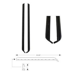 1971 1972 1973 Cadillac Calais and Deville 2-Door Hardtop Side Window Leading Edge Weatherstrips 1 Pair REPRODUCTION Free Shipping In The USA