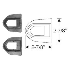 1942 1946 1947 Cadillac Series 62 And Series 60 Special (See Details) License Lens Rubber Gaskets 1 Pair REPRODUCTION Free Shipping In The USA