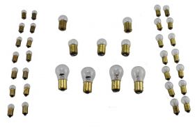 1947 1948 1949 1950 1951 1952 Cadillac Light Bulb Replacement Kit 24 Pieces 12 Volts (With out Fog Bulbs) REPRODUCTION Free Shipping In The USA