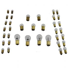 1947 1948 1949 1950 1951 1952 Cadillac 6-Volt Light Bulb Replacement Kit (WITHOUT Fog Bulbs) (25 Pieces) REPRODUCTION Free Shipping In The USA