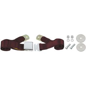 Cadillac Seat Belt Lap Style Maroon REPRODUCTION Free Shipping In The USA