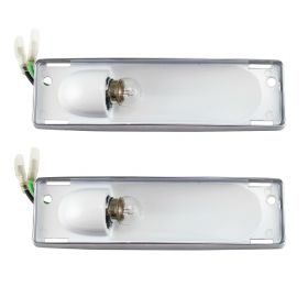 1959 1960 Cadillac (See Details) Interior Dome Light Lens Bezel Housing 1 Pair REPRODUCTION Free Shipping In The USA