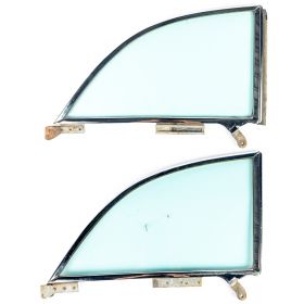 1951 1952 1953 Buick, Cadillac, And Oldsmobile (See Details) Convertible Rear Quarter Window Frame With Glass 1 Pair USED