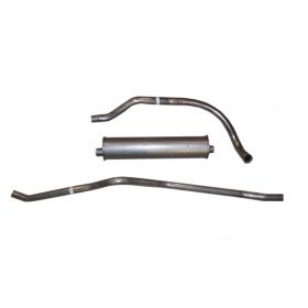 1949 1950 1951 Cadillac (EXCEPT Series 75 Limousine And Commercial Chassis) Single Stainless Steel Exhaust System With 1 Muffler REPRODUCTION