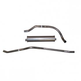 1949 1950 1951 Cadillac (EXCEPT Series 75 Limousine And Commercial Chassis) Single Aluminized Steel Exhaust System With 1 Muffler REPRODUCTION