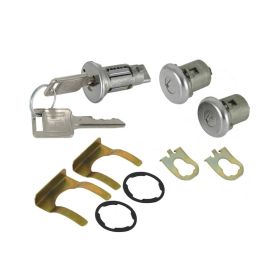 1966 1967 Cadillac 4-Door Models Ignition and Door Lock Set WITH Two Square Head Keys [Late Style] (11 Pieces) REPRODUCTION Free Shipping In The USA