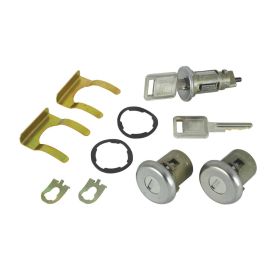 1968 Cadillac 4-Door Models Ignition and Door Lock Set WITH Two Square Head Keys [Late Style] (11 Pieces) REPRODUCTION Free Shipping In The USA