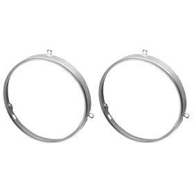 1958 1959 1960 1961 1962 1963 1964 1965 1966 1967 1968 1969 1970 1971 1972 1973 1974 Cadillac Headlight Retaining Rings 1 Pair REPRODUCTION Free Shipping In The USA