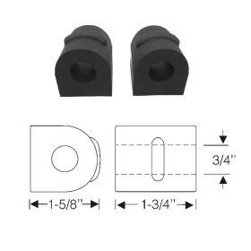 1941 1942 1946 1947 1948 1949 1950 1951 1952 1953 Cadillac Series 75 Limousine and Commercial Chassis Front Sway Bar Rubber Bushings 1 Pair REPRODUCTION Free Shipping In The USA