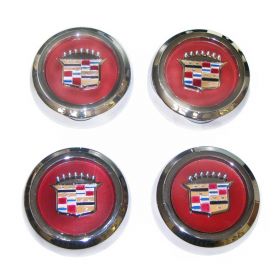 1977 1978 1979 1980 1981 1982 1983 1984 Cadillac Deville and Fleetwood Brougham WITH Rear Wheel Drive (RWD) Wire Spoke Wheel Center Caps (4 Pieces) REPRODUCTION Free Shipping In The USA