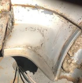 1960 Cadillac Quarter Panel To Trunk Left Side Extension Molding With Trim USED Free Shipping In The USA