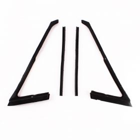 1965 1966 1967 1968 Cadillac 4-Door Hardtop Front Vent Window and Division Channel Rubber Weatherstrip Set (4 Pieces) REPRODUCTION Free Shipping In The USA