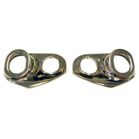 1950 1951 1952 1953 Cadillac (See Details) Windshield Wiper Chrome Escutcheons 1 Pair REPRODUCTION Free Shipping In The USA 