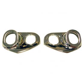 1950 1951 1952 1953 Cadillac (See Details) Windshield Wiper Chrome Escutcheons 1 Pair REPRODUCTION Free Shipping In The USA 
