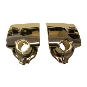 1955 1956 Cadillac Windshield Wiper Chrome Escutcheons 1 Pair REPRODUCTION Free Shipping In The USA